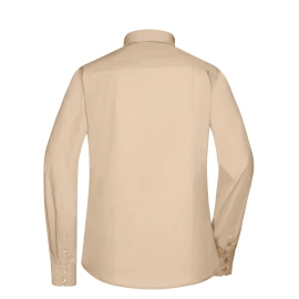 Chemise femme à manches longues en popeline