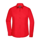 Chemise femme à manches longues en popeline