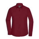 Chemise femme à manches longues en popeline