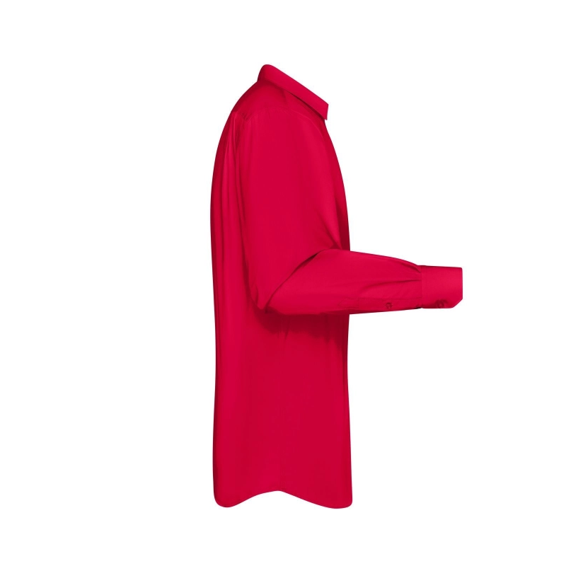 Chemise homme à manches longues en popeline