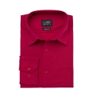 Chemise homme à manches longues en popeline