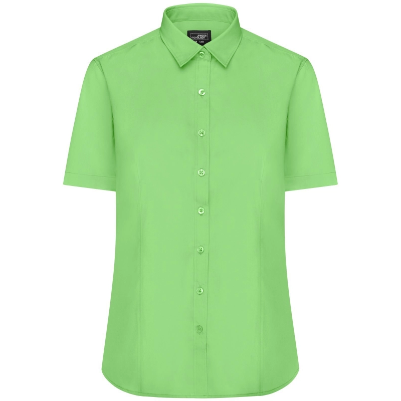 Chemise femme à manches courtes en popeline