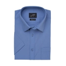 Chemise homme à manches courtes en popeline