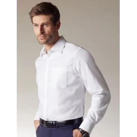 Chemise homme à manches longues en Micro-Twill