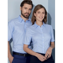Chemise femme à manches courtes en Micro-Twill
