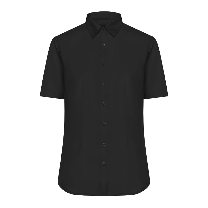 Chemise femme à manches courtes en Micro-Twill