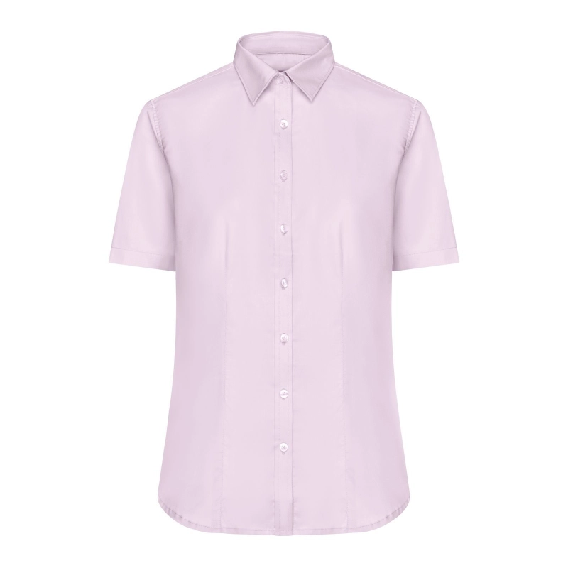 Chemise femme à manches courtes en Micro-Twill