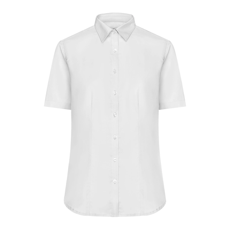 Chemise femme à manches courtes en Micro-Twill