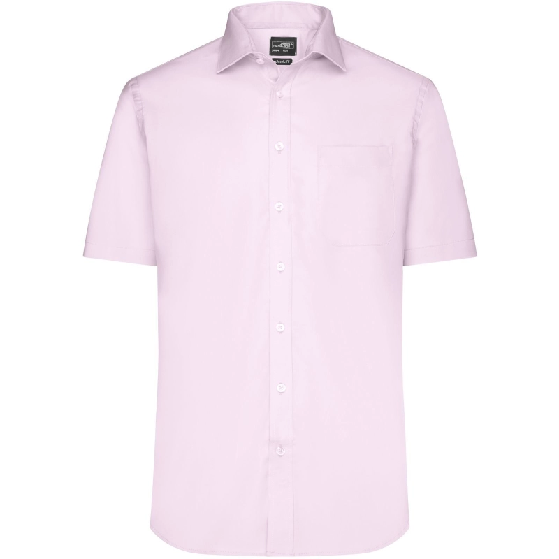 Chemise homme à manches courtes en Micro-Twill