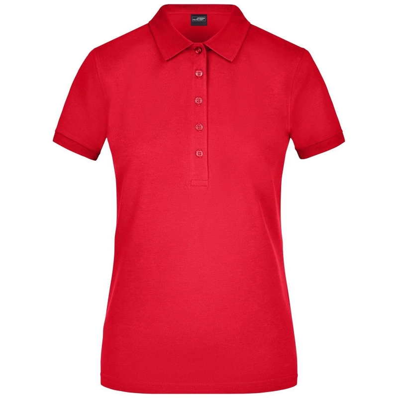 Polo elastique piqué femme