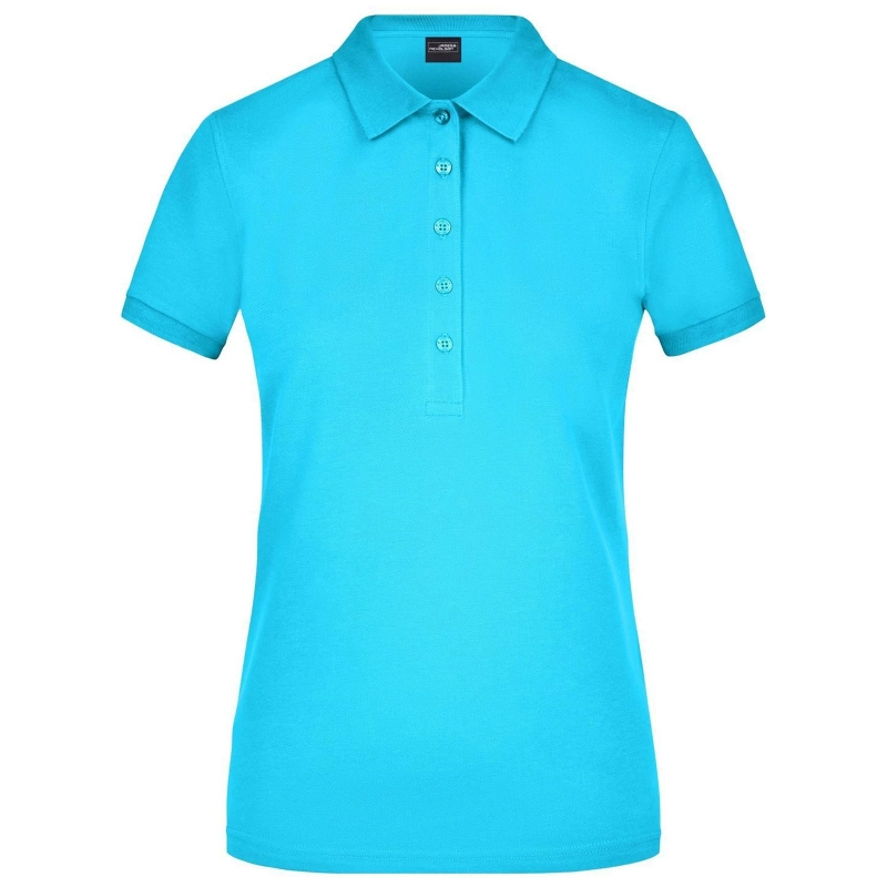 Polo elastique piqué femme