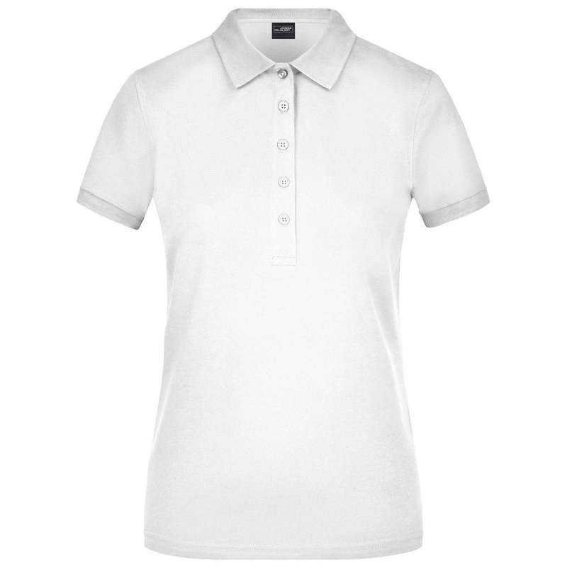 Polo elastique piqué femme