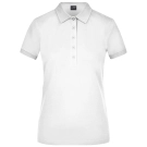 Polo elastique piqué femme