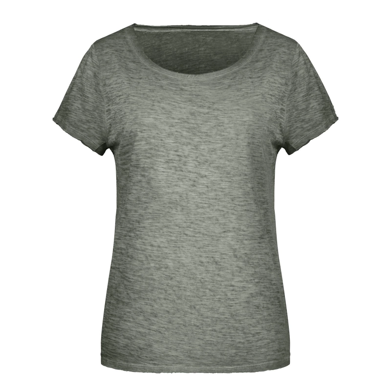 Tee-shirt slub femme