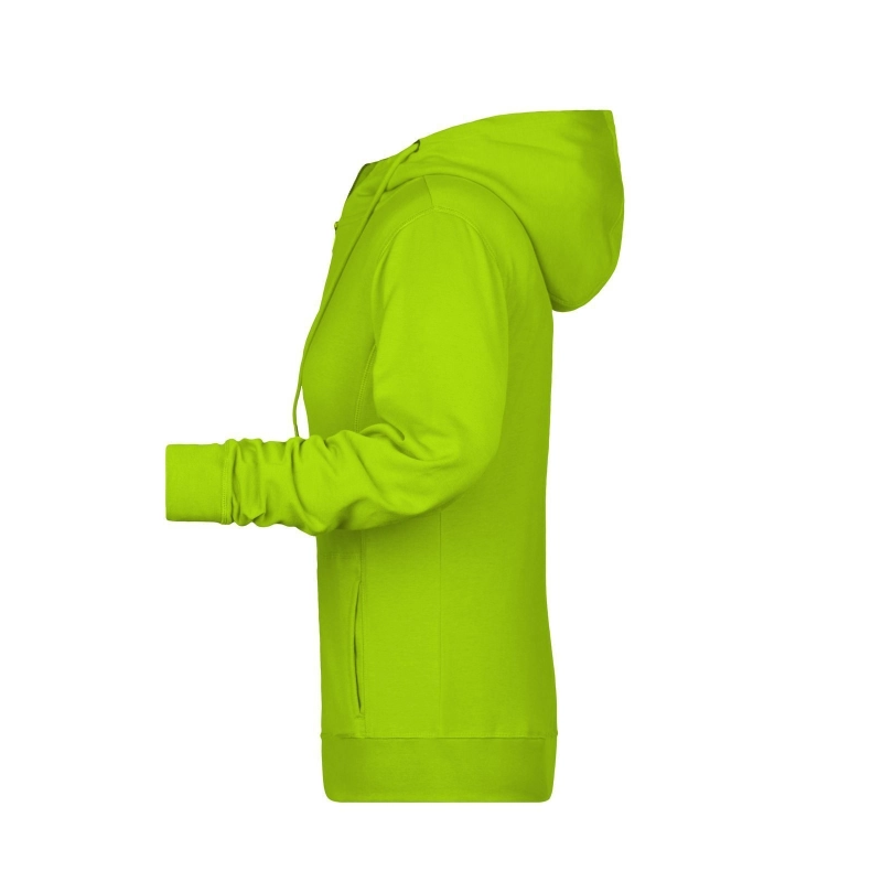 Sweat-shirt zippé à capuche femme