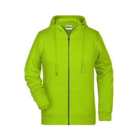 Sweat-shirt zippé à capuche femme