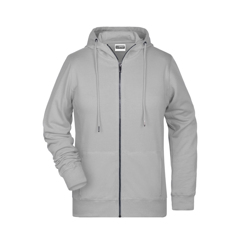 Sweat-shirt zippé à capuche femme