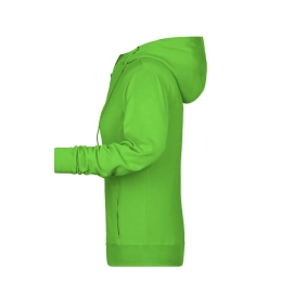 Sweat-shirt zippé à capuche femme