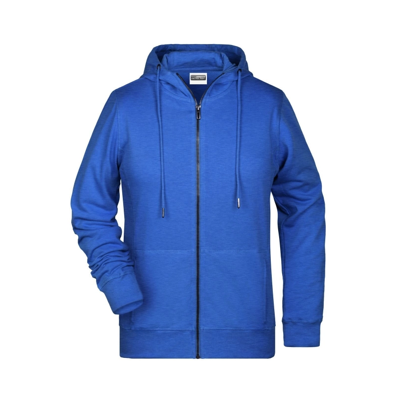 Sweat-shirt zippé à capuche femme