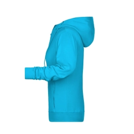 Sweat-shirt zippé à capuche femme