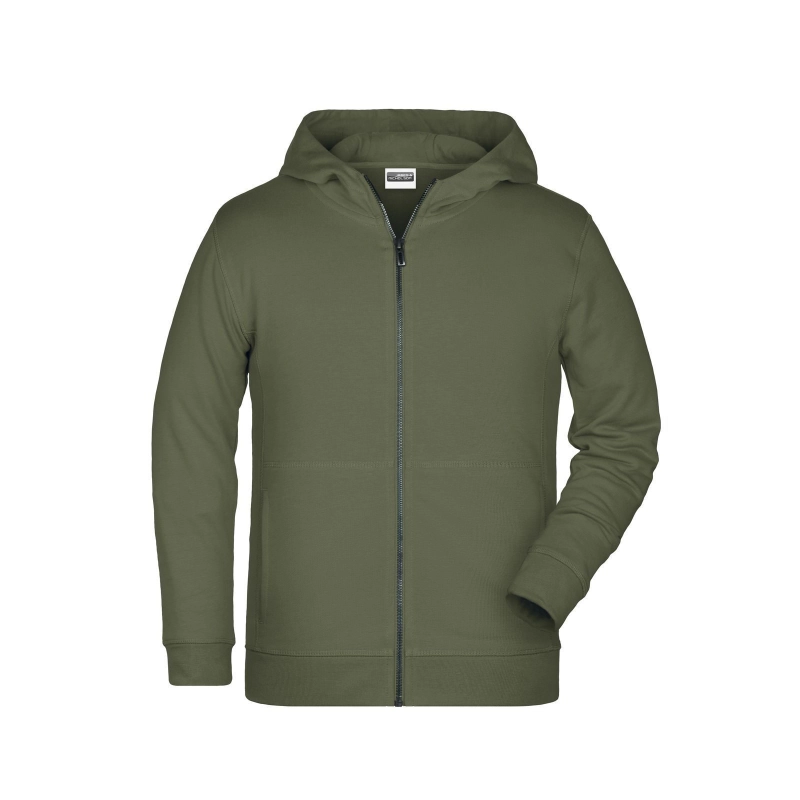 Sweat-shirt zippé à capuche enfant
