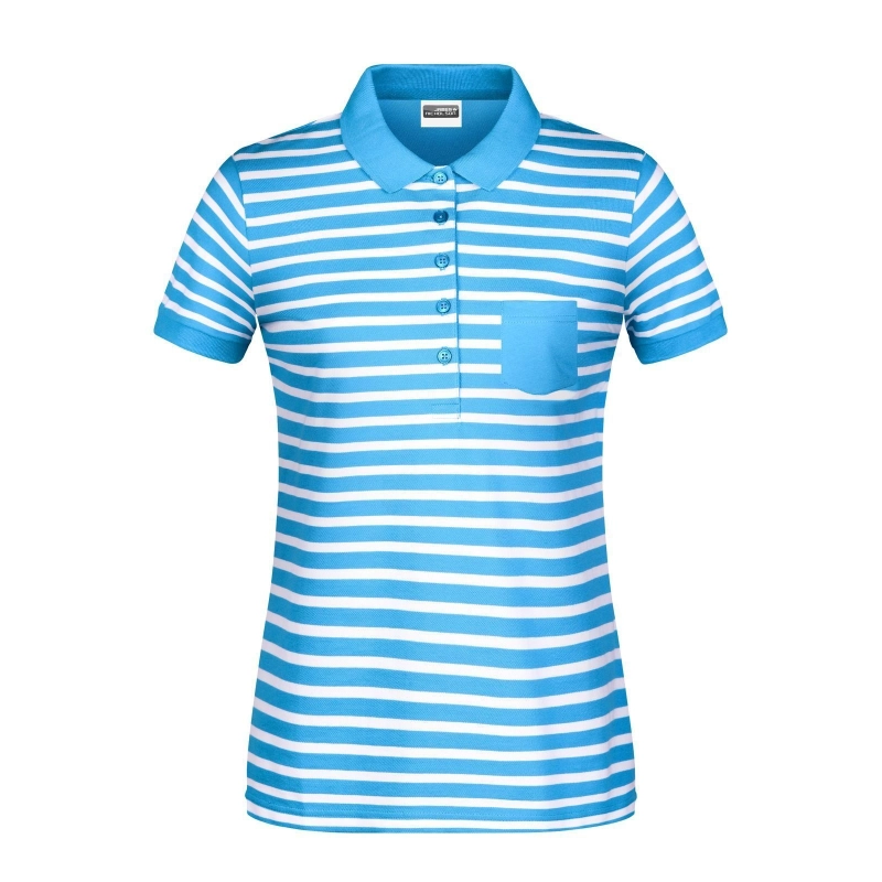 Polo rayé femme