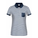 Polo rayé femme