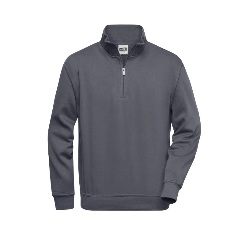 Sweat-shirt de travail demi-zip