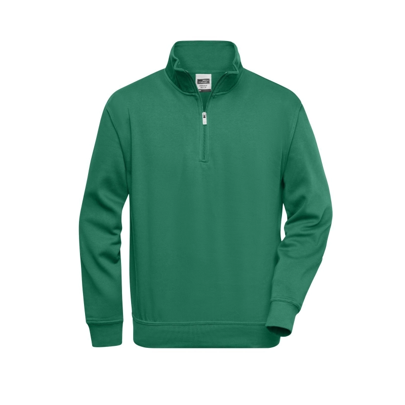 Sweat-shirt de travail demi-zip