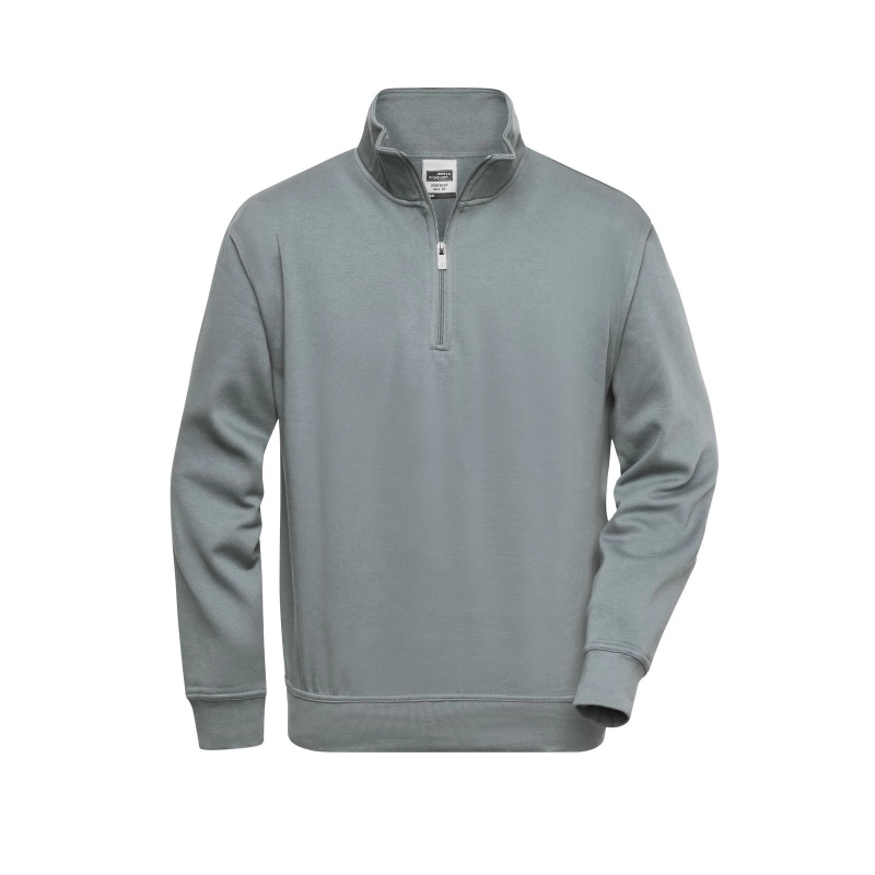 Sweat-shirt de travail demi-zip