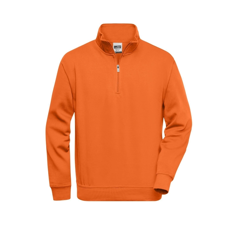 Sweat-shirt de travail demi-zip
