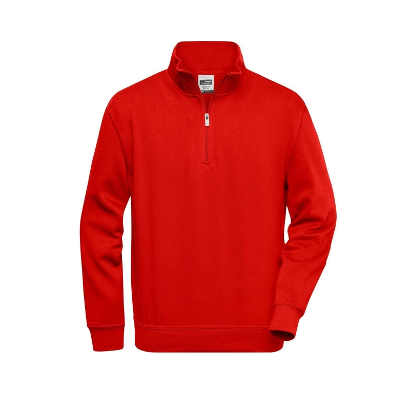Sweat-shirt de travail demi-zip