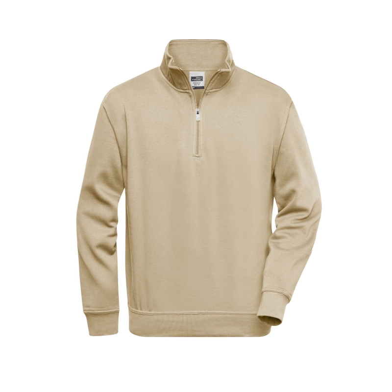 Sweat-shirt de travail demi-zip