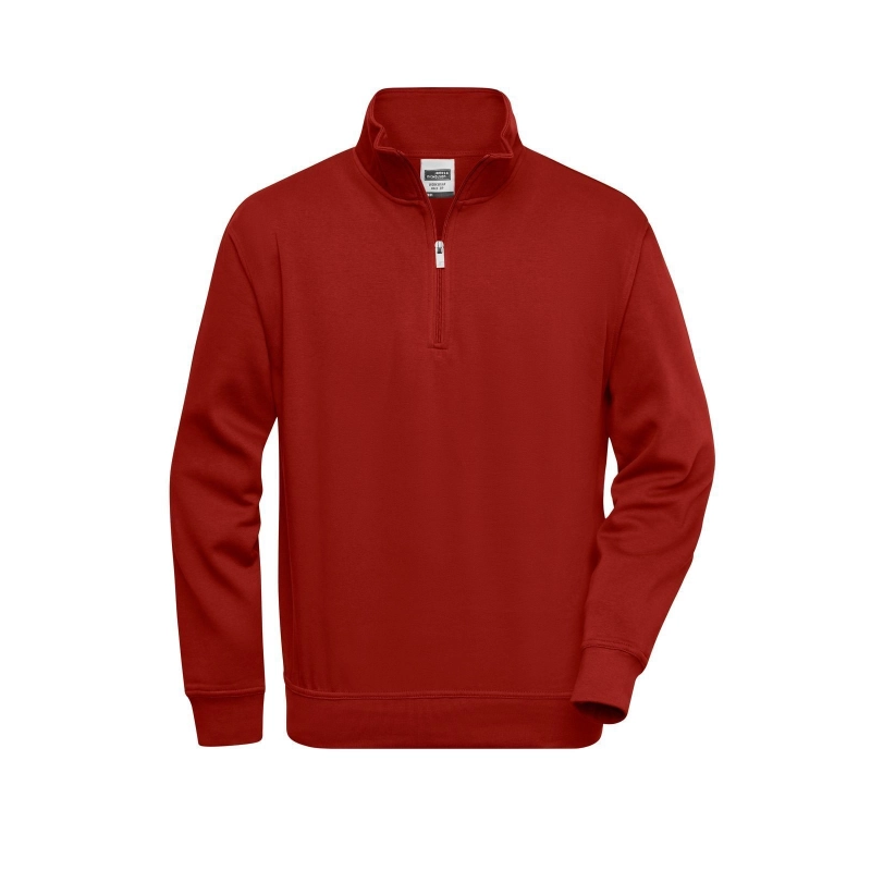 Sweat-shirt de travail demi-zip