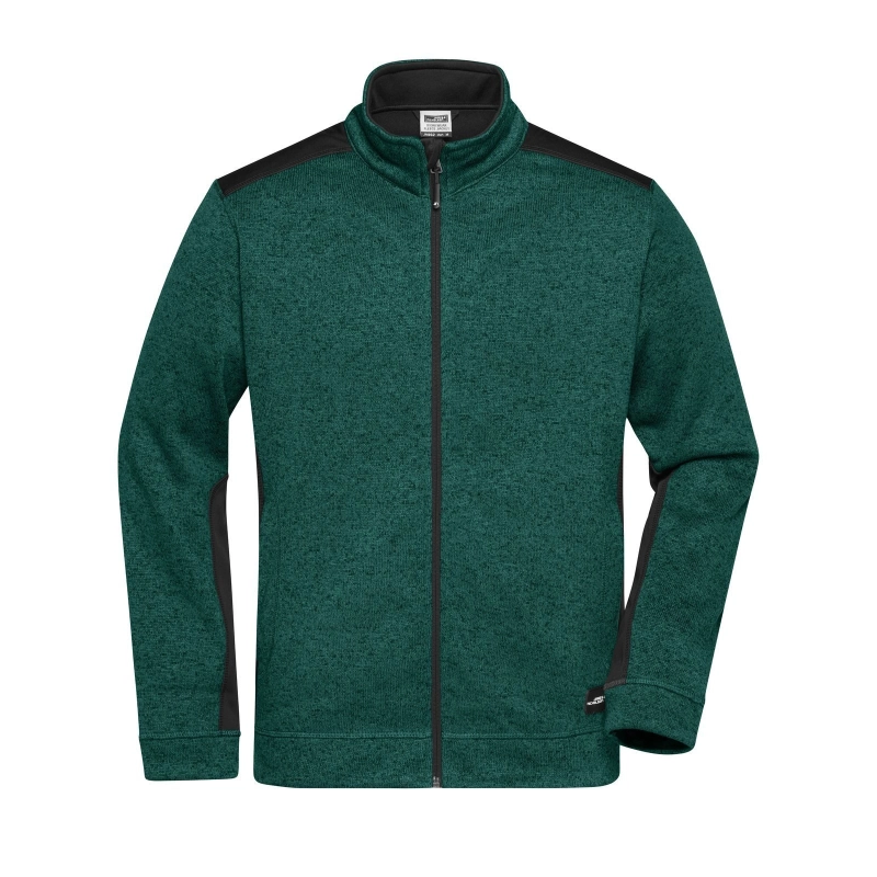 Veste workwear polaire tricotée homme