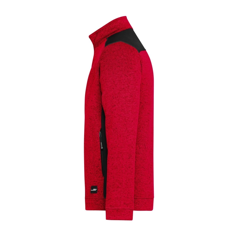 Veste workwear polaire tricotée homme