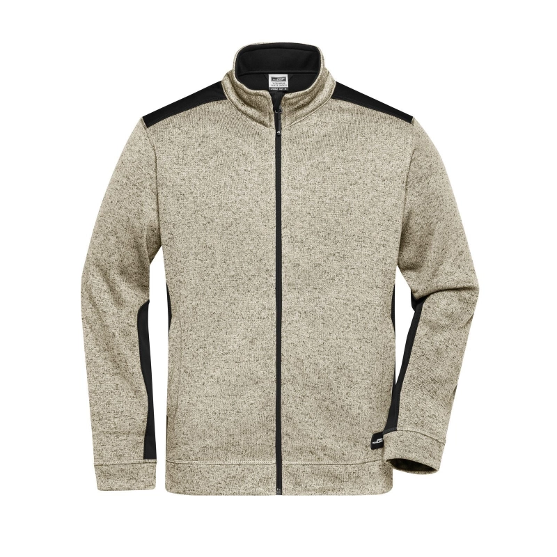 Veste workwear polaire tricotée homme