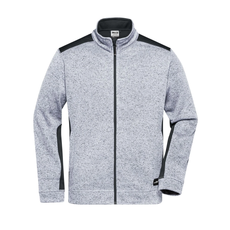 Men's Knitted Workwear Fleece Jacket - STRONG -