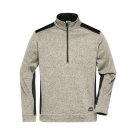 Veste workwear polaire tricoté demi-zip