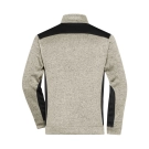 Veste workwear polaire tricoté demi-zip