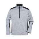 Veste workwear polaire tricoté demi-zip