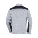 Veste workwear polaire tricoté demi-zip