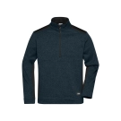 Veste workwear polaire tricoté demi-zip