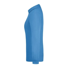 Polo workwear femme manches longues et poche poitrine