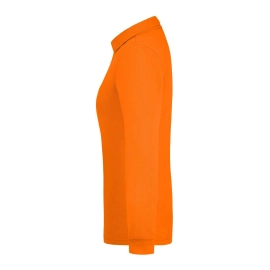 Polo workwear femme manches longues et poche poitrine