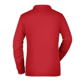 Polo workwear femme manches longues et poche poitrine