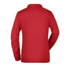 Polo workwear femme manches longues et poche poitrine