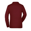 Polo workwear femme manches longues et poche poitrine