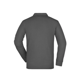 Polo workwear homme manches longues et poche poitrine