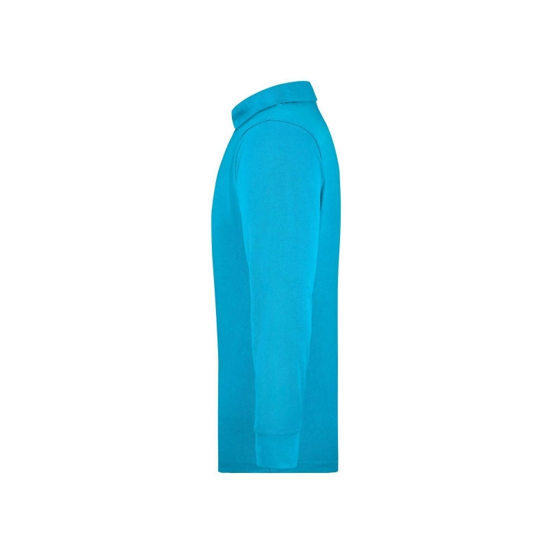 Polo workwear homme manches longues et poche poitrine